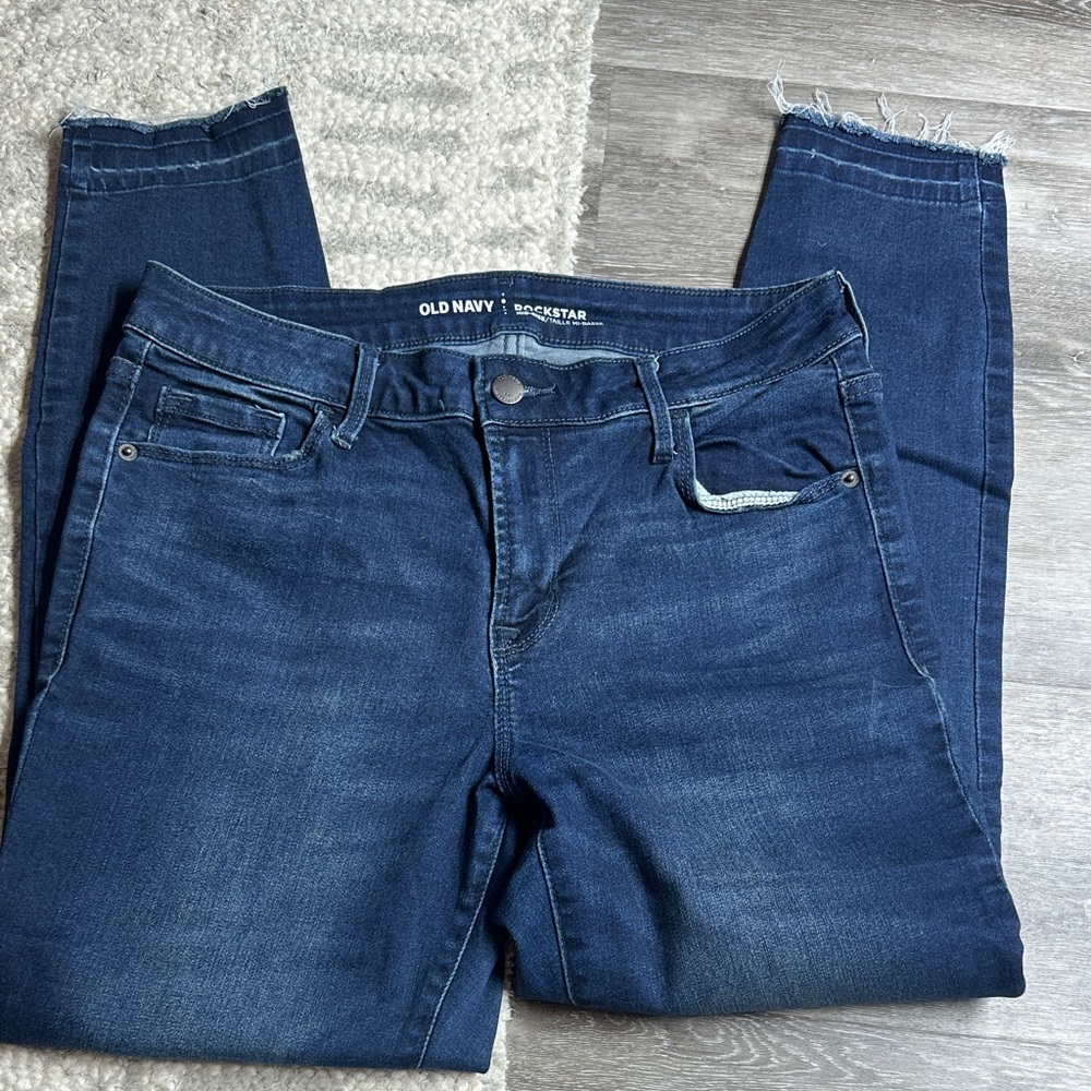 Old Navy Women's Dark Blue Skinny Jeans